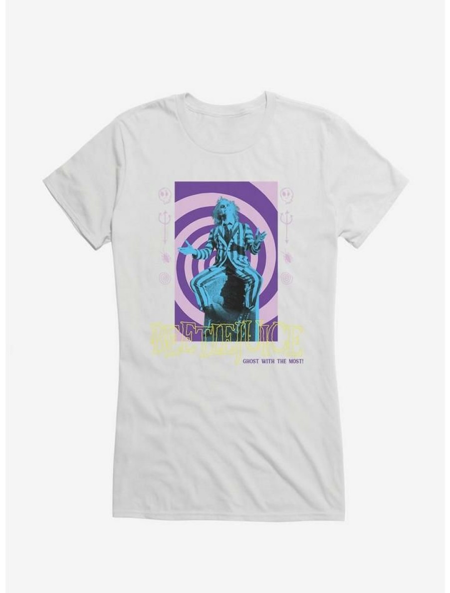 Tees * | Best Deal Beetlejuice Swirl Girls T-Shirt