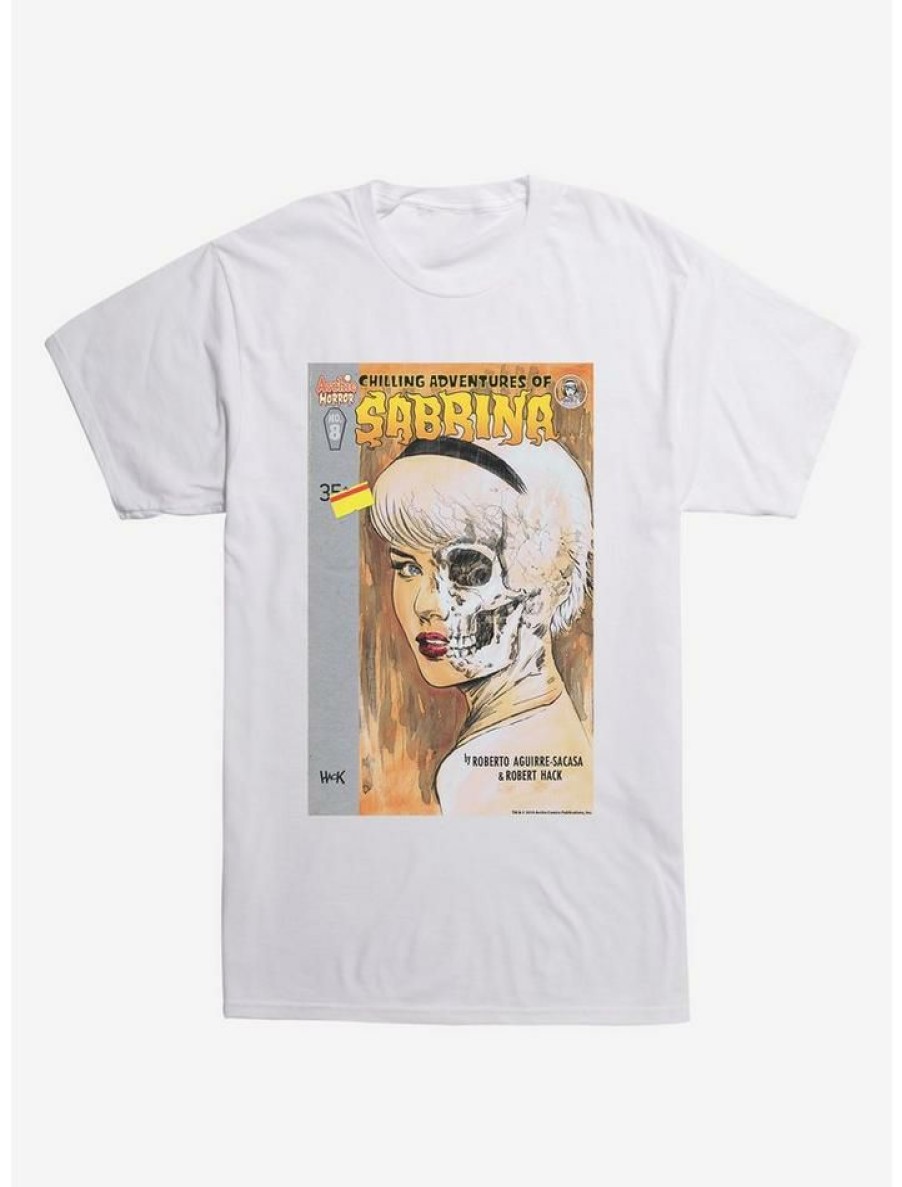 Guys * | Flash Sale Chilling Adventures Of Sabrina Half Skull Face T-Shirt