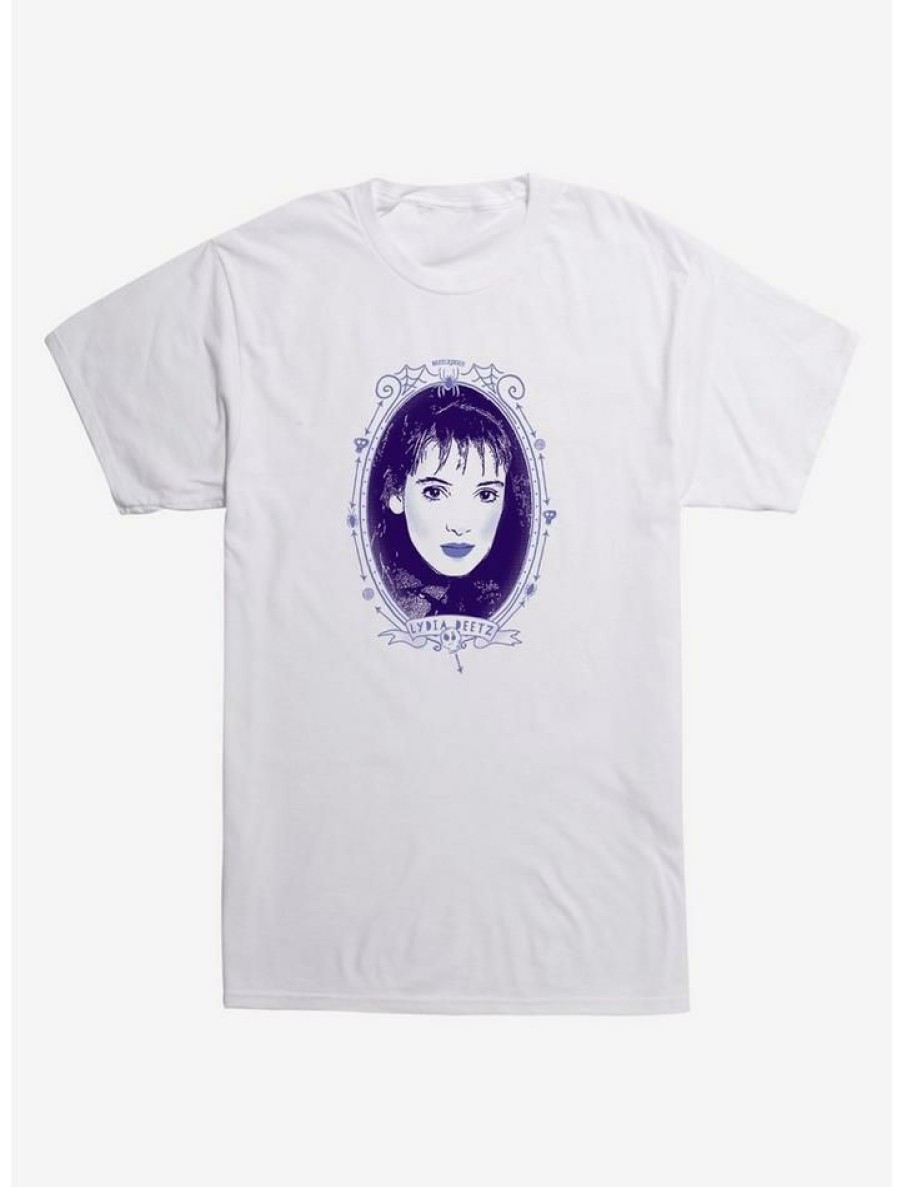 Guys * | Top 10 Beetlejuice Lydia Deetz T-Shirt White