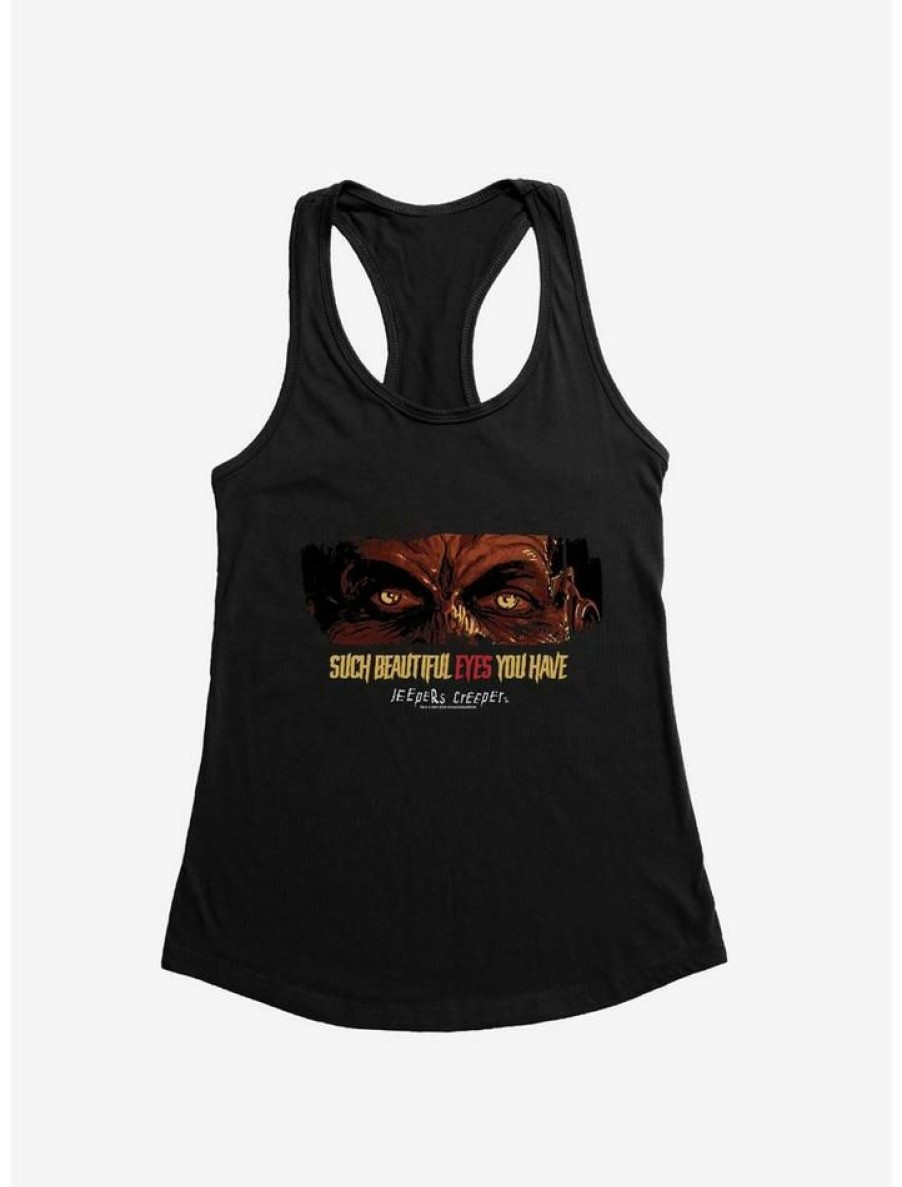 Girls * | Coupon Jeepers Creepers Beautiful Eyes Girls Tank Black