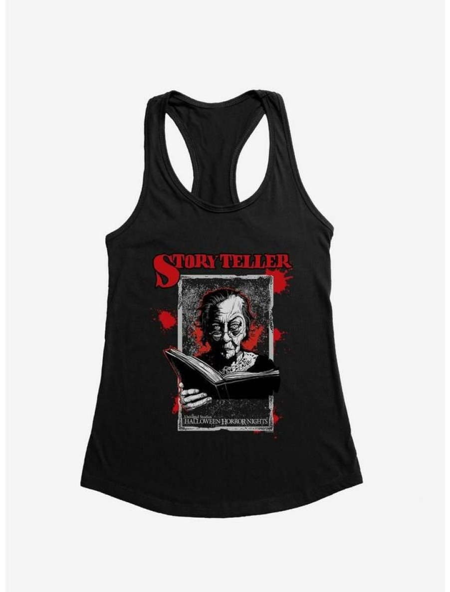 Girls * | Cheap Halloween Horror Nights Story Teller Girls Tank Black