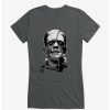 Tees * | Wholesale Universal Monsters Frankenstein Face Tear Girls T-Shirt Charcoal