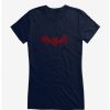 Tees * | Discount Universal Monsters Dracula Bat Script Girls T-Shirt