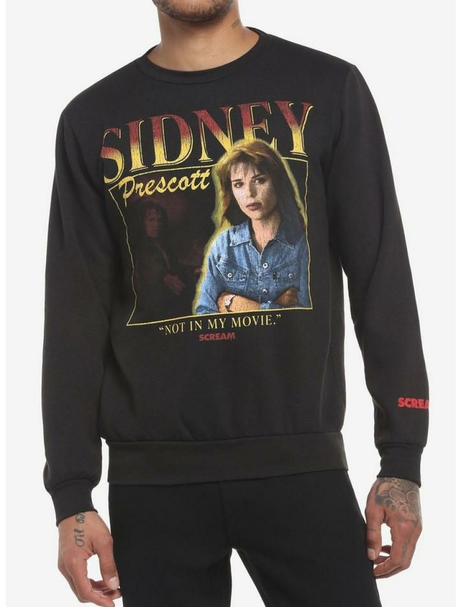 Guys * | Deals Scream Sidney Prescott Not In My Movie Sweatshirt Black