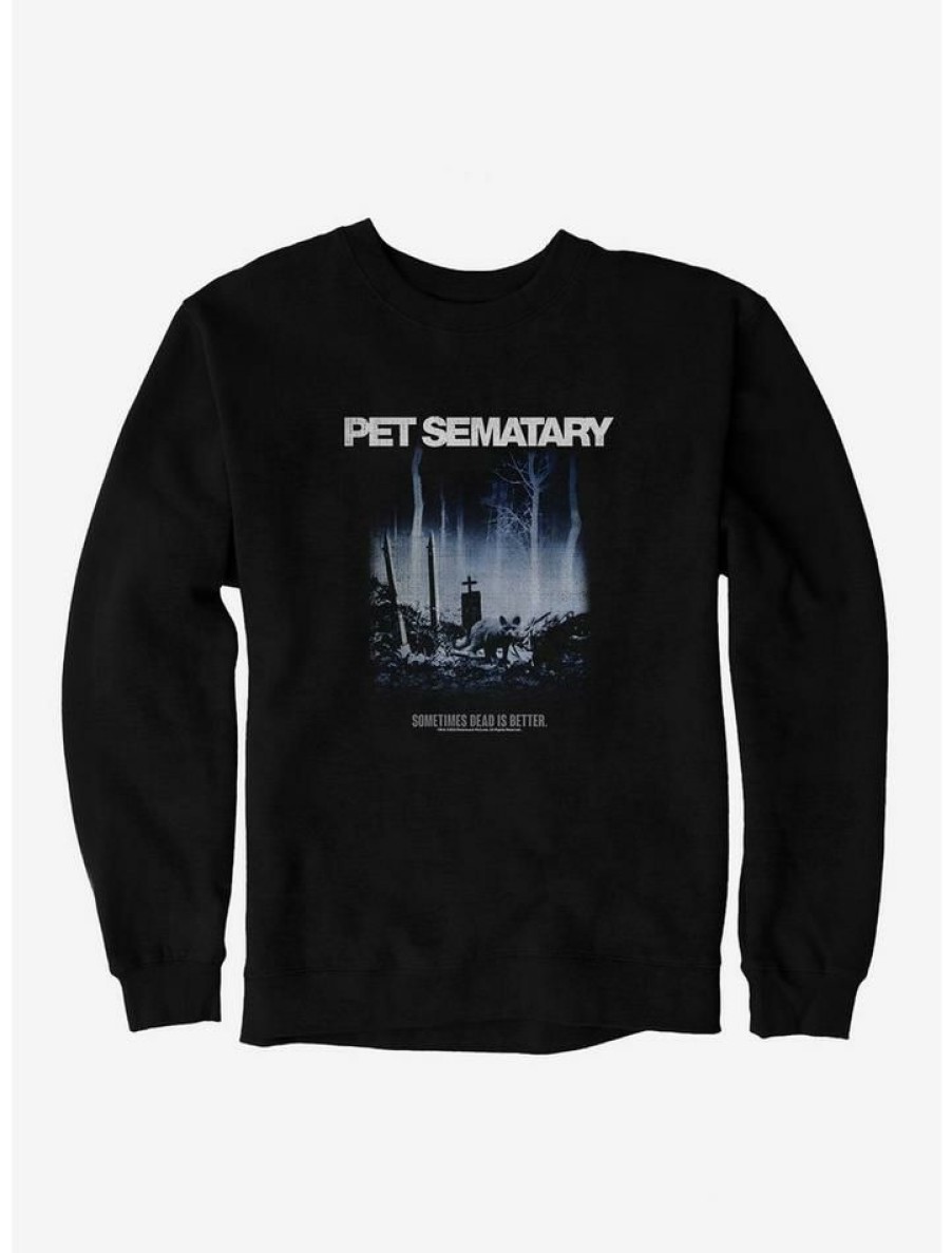 Guys * | Cheapest Pet Sematary Dead Is Better Sweatshirt Black