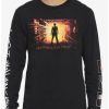 Guys * | Discount A Nightmare On Elm Street Here I Come Long-Sleeve T-Shirt Black