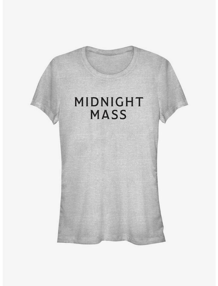 Tees * | Top 10 Midnight Mass Logo Girls T-Shirt Ath Htr