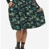 Plus * | Coupon Universal Monsters Creature From The Black Lagoon Allover Print Skirt Plus Size Multi