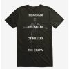 Guys * | Budget The Crow The Avenger T-Shirt Black