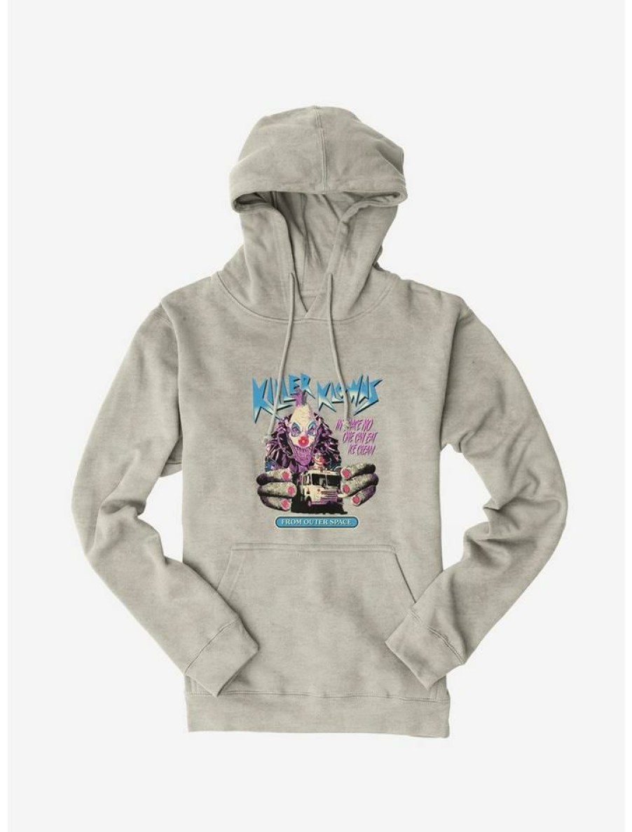 Guys * | Hot Sale Killer Klowns From Outer Space Klownzilla Hoodie Oatmeal Heather