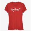 Tees * | Budget Fear Street Snowflake Logo Girls T-Shirt Red