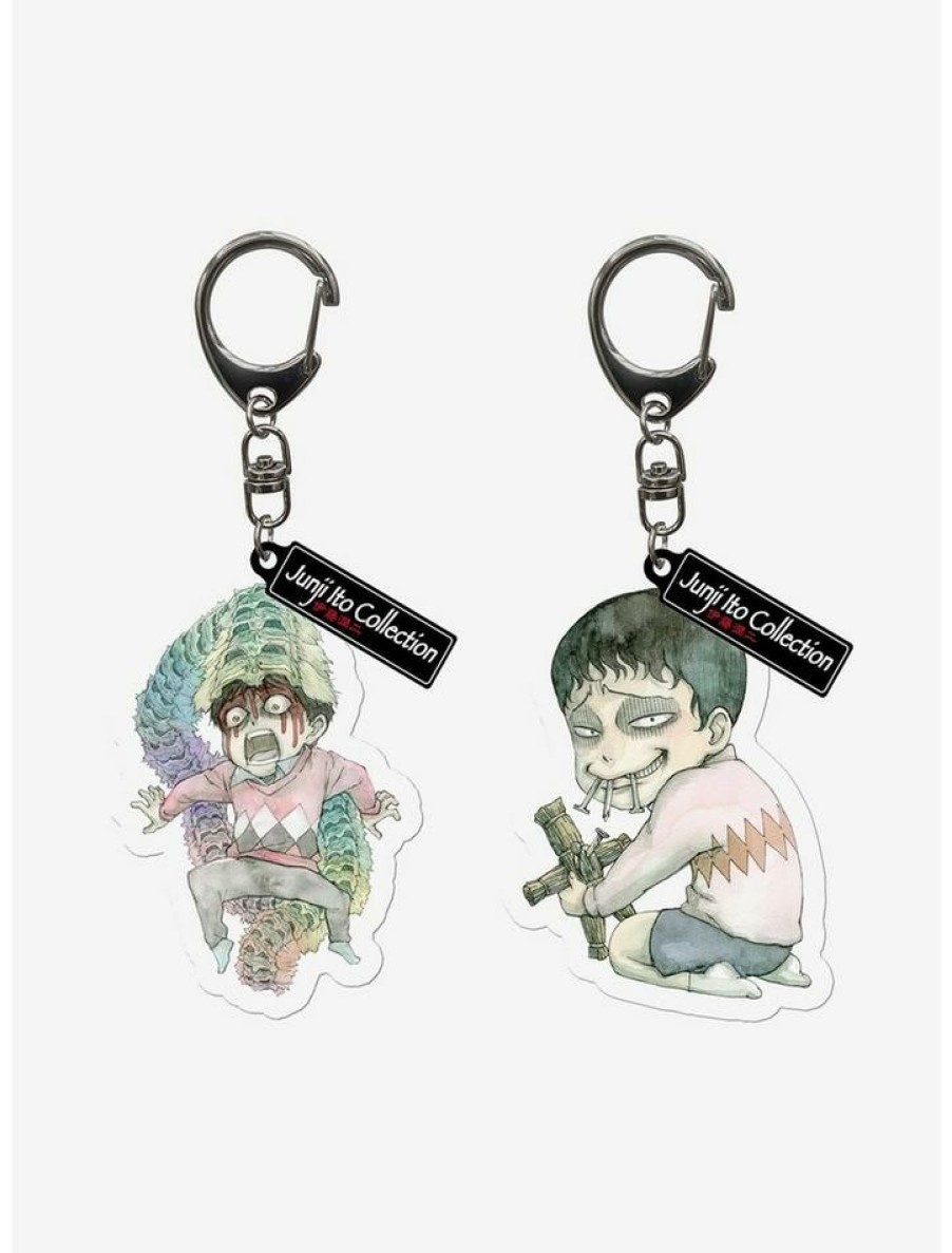 Accessories * | Cheapest Junji Ito Souichi And Honored Ancestor Keychain Set