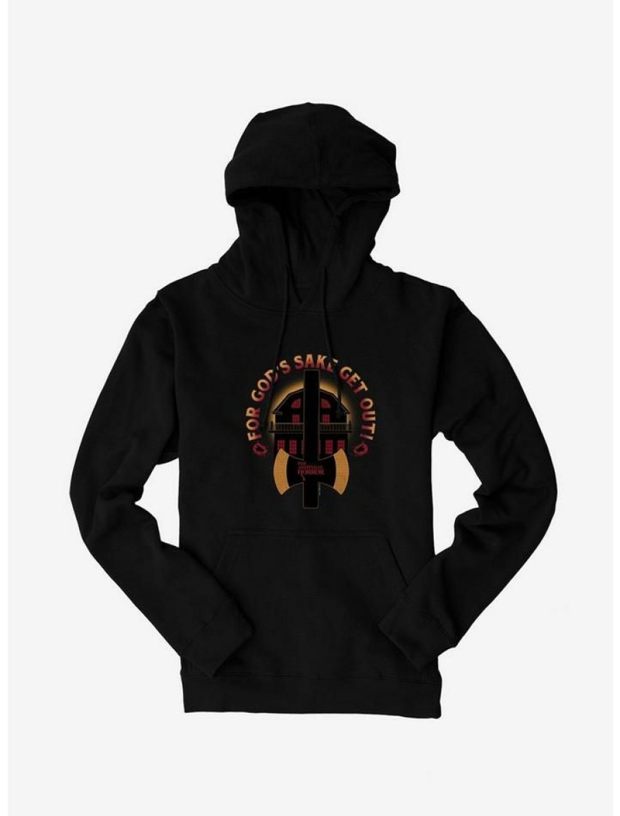 Guys * | Budget The Amityville Horror Get Out! Hoodie Black