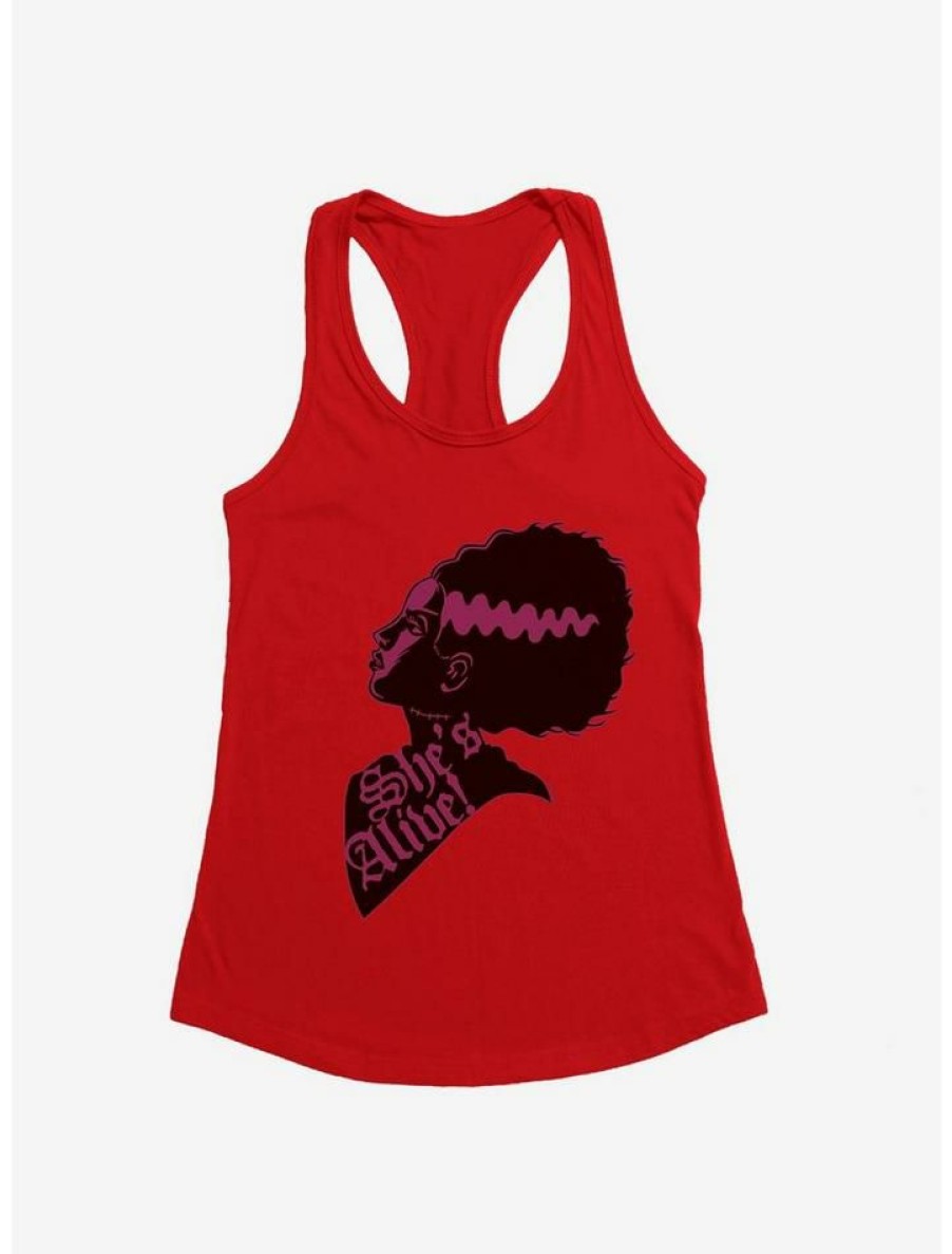 Girls * | Cheapest Universal Monsters Bride Of Frankenstein She'S Alive! Side Profile Girls Tank