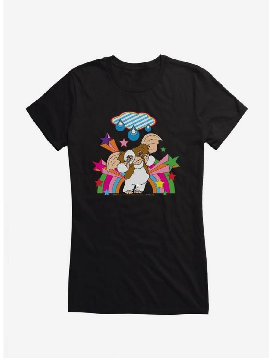 Tees * | Hot Sale Gremlins Adorable Gizmo Rainbow Girls T-Shirt