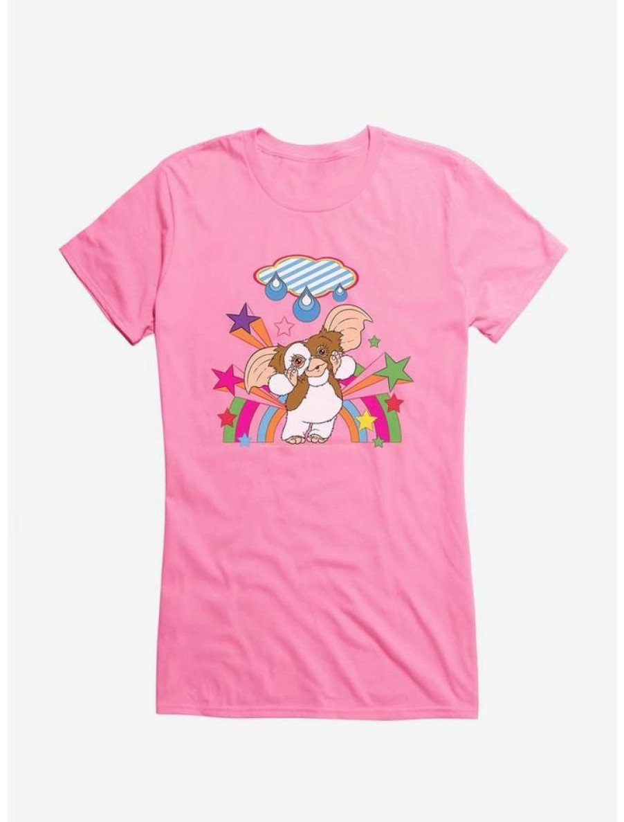 Tees * | Hot Sale Gremlins Adorable Gizmo Rainbow Girls T-Shirt