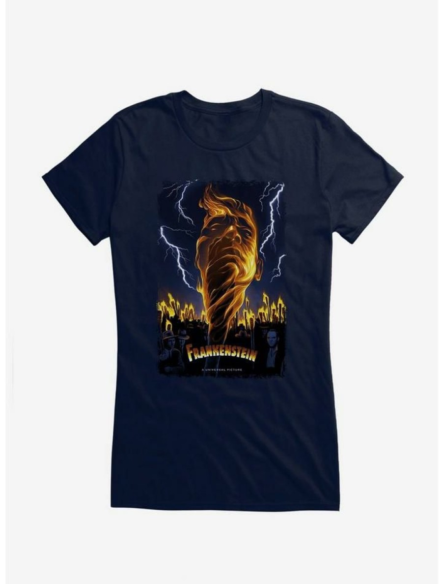 Tees * | Promo Frankenstein Lightning Girls T-Shirt