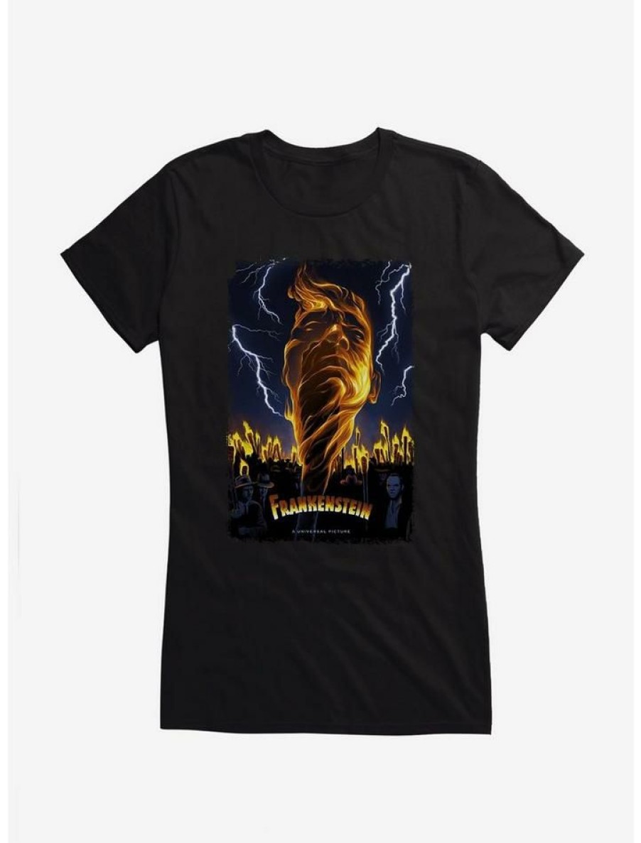 Tees * | Promo Frankenstein Lightning Girls T-Shirt