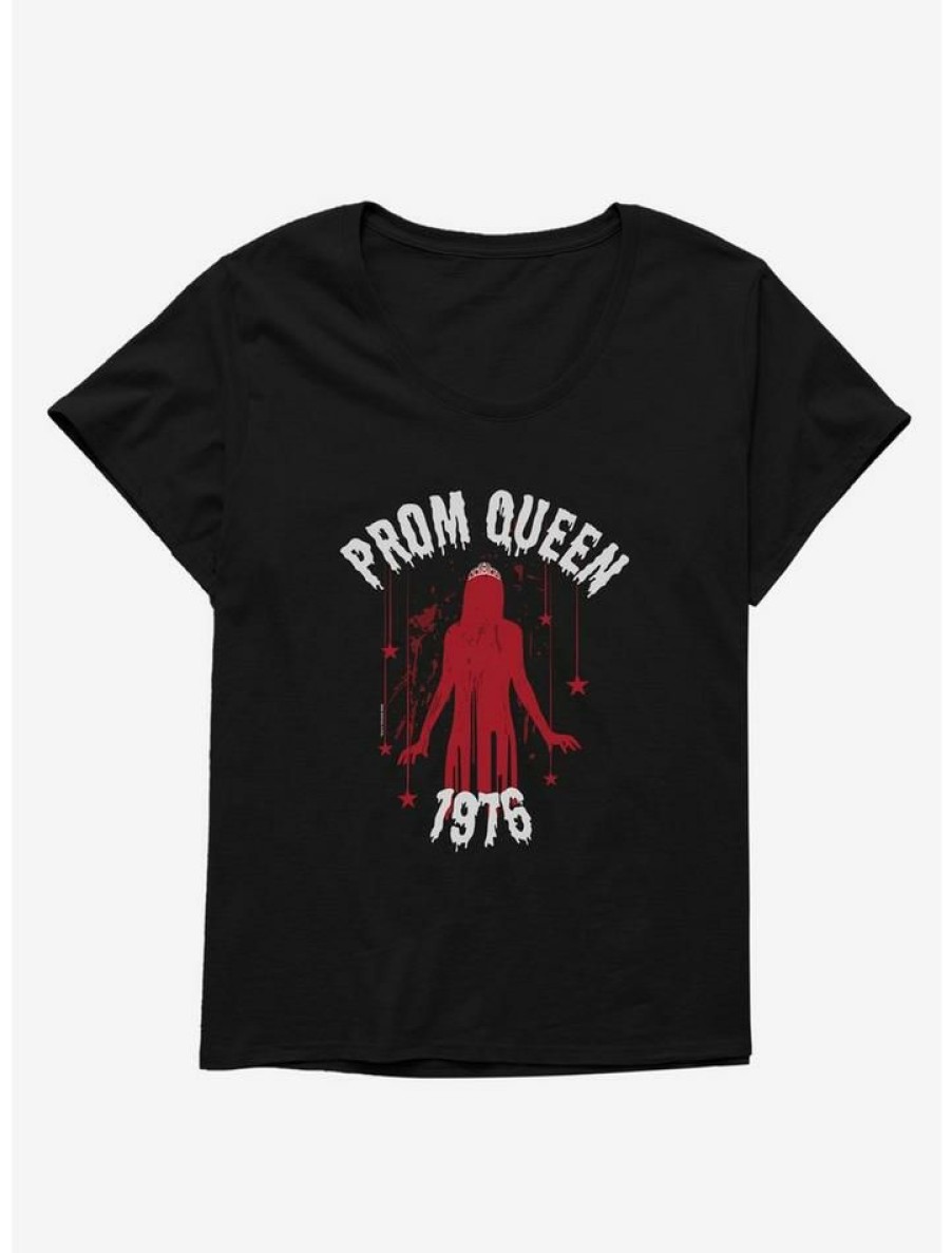 Tees * | Wholesale Carrie 1976 Red Silhouette Girls T-Shirt Plus Size Black