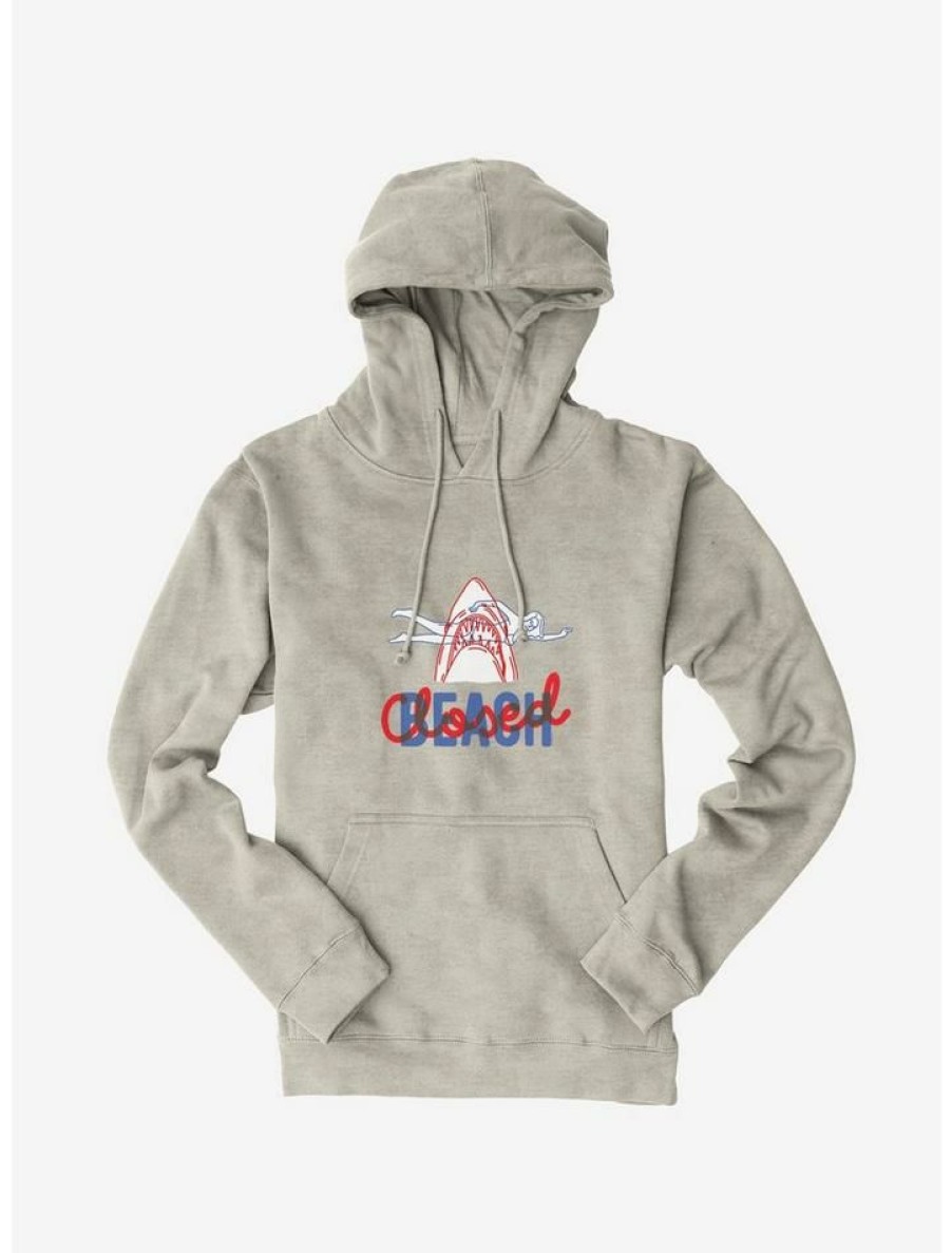 Guys * | Best Reviews Of Universal Jaws Closed Beach Hoodie