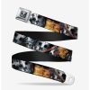 Accessories * | Best Sale Friday The 13Th Welcome To Camp Crystal Lake Jason Mask Axe Seatbelt Belt