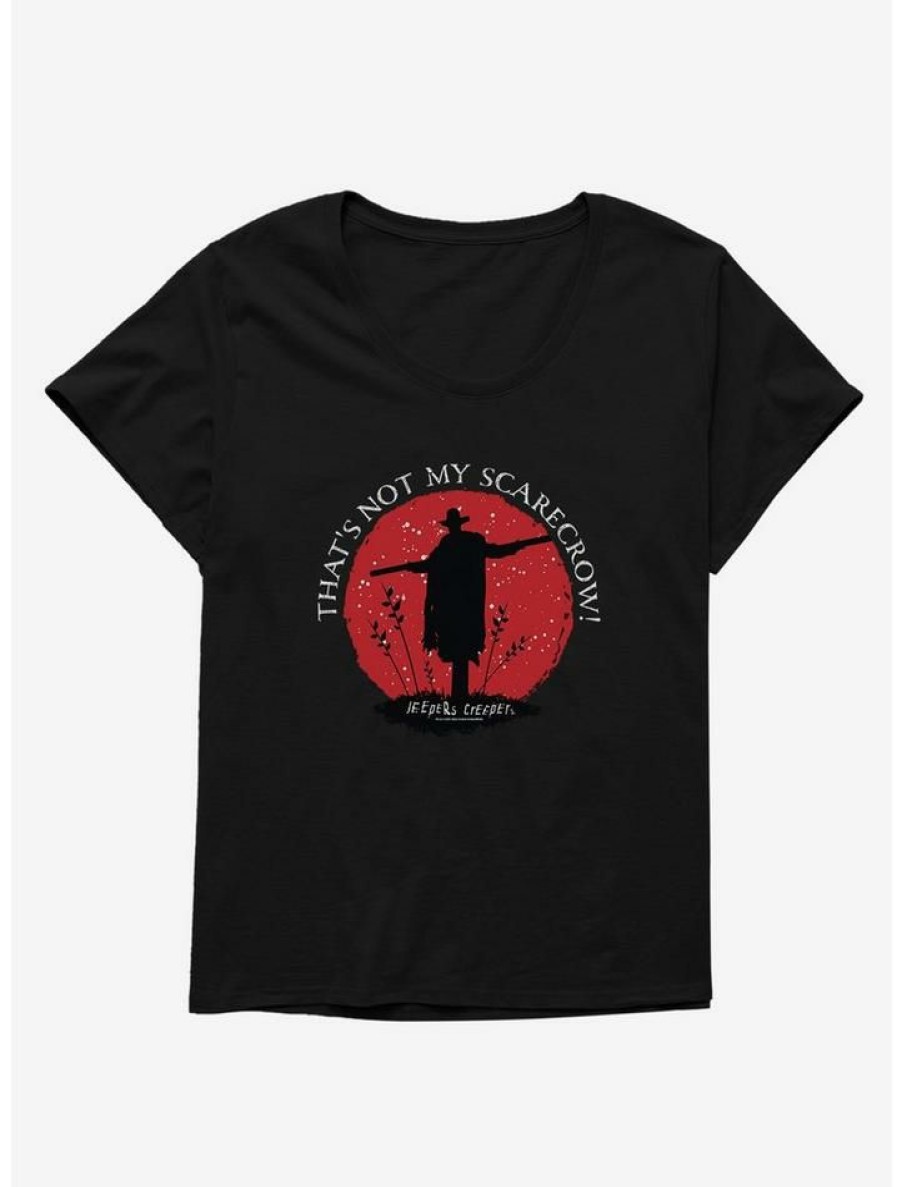 Tees * | Wholesale Jeepers Creepers Scarecrow Girls T-Shirt Plus Size Black