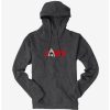 Guys * | Promo Universal Jaws Font Red Shark Hoodie