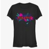 Tees * | Best Sale Fear Street Leafy Logo Girls T-Shirt Black