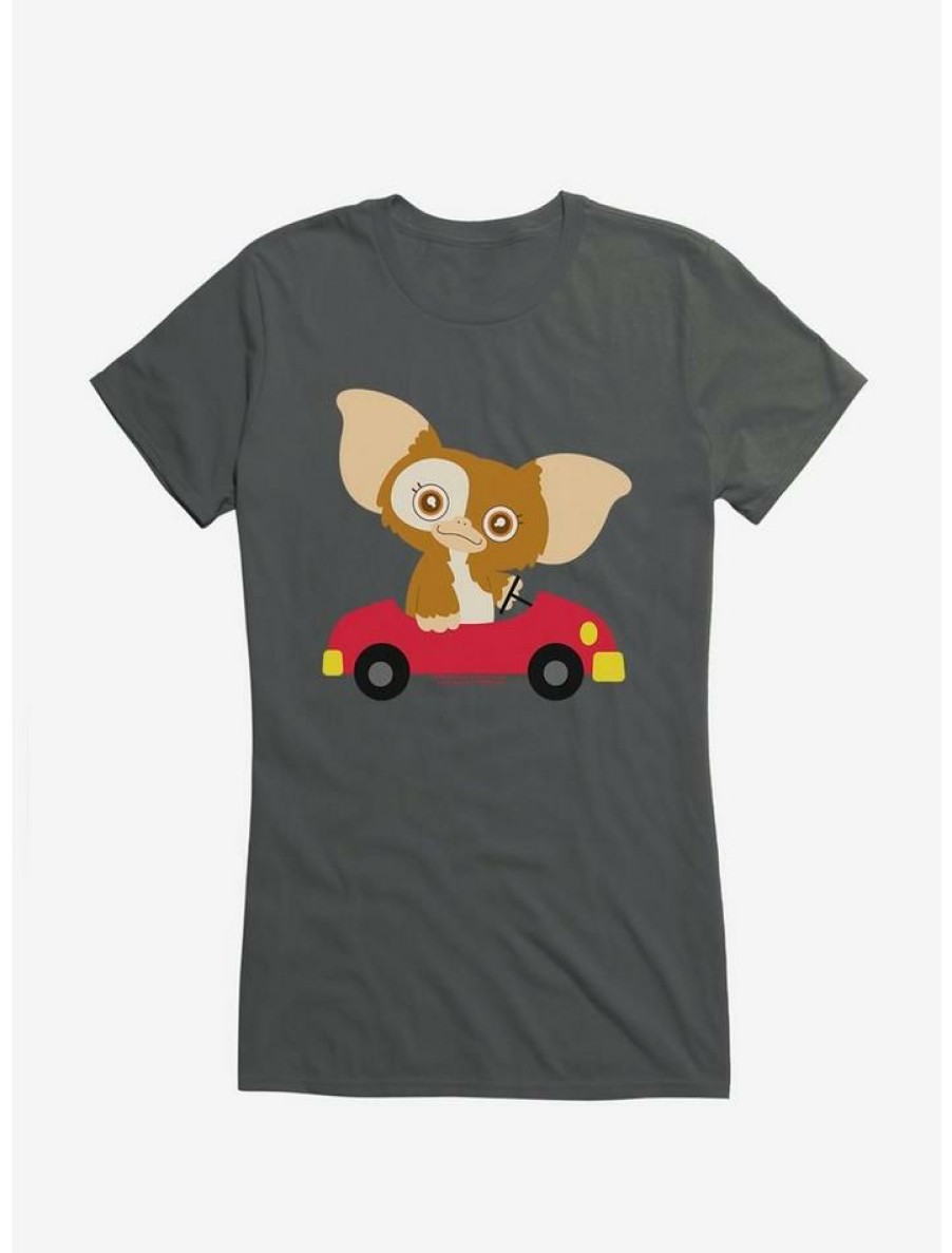 Tees * | Top 10 Gremlins Adorable Gizmo Driving Girls T-Shirt