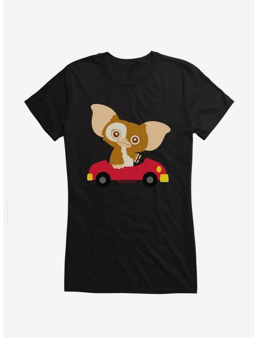 Tees * | Top 10 Gremlins Adorable Gizmo Driving Girls T-Shirt