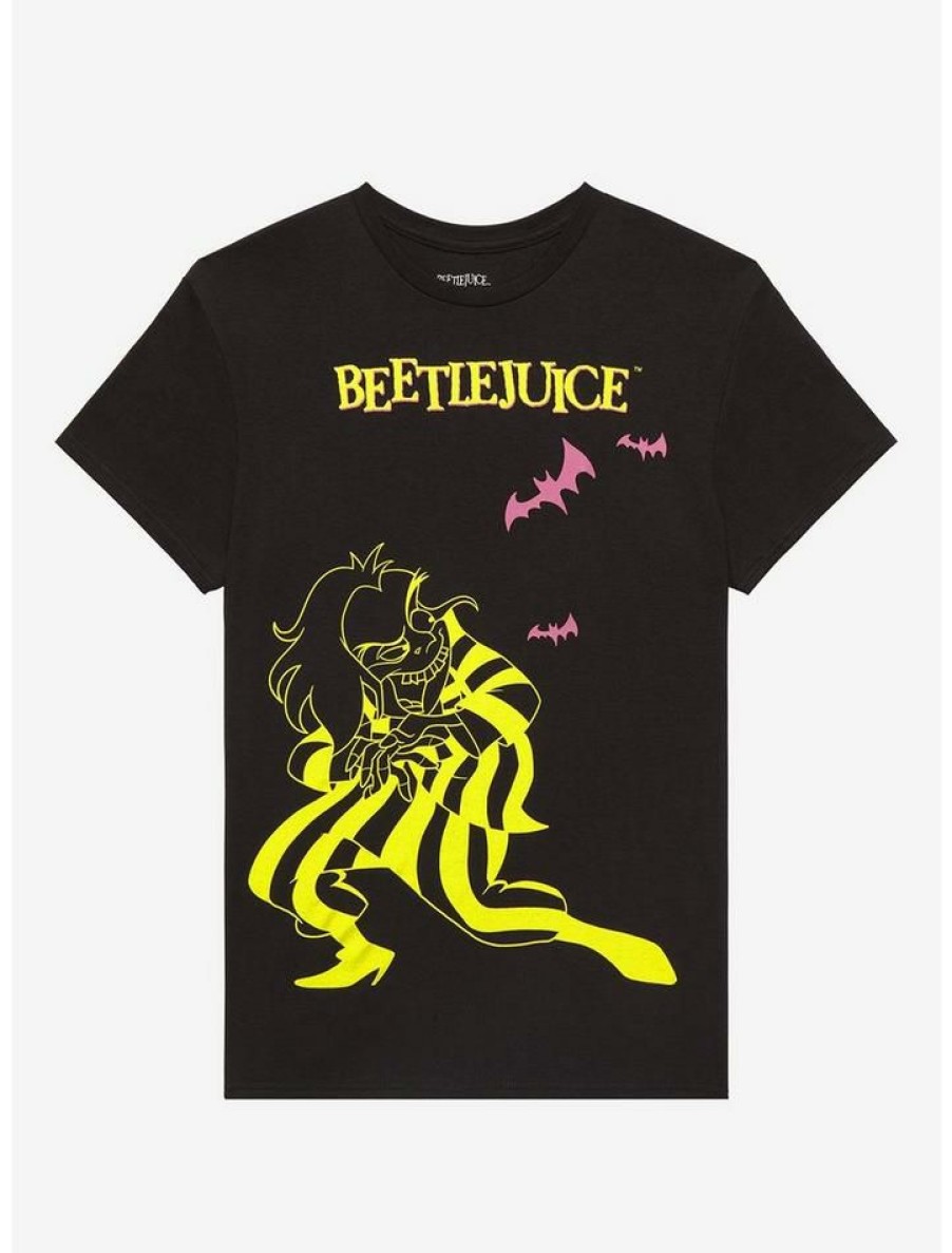 Guys * | Best Reviews Of Beetlejuice Lydia & Beetlejuice T-Shirt Black