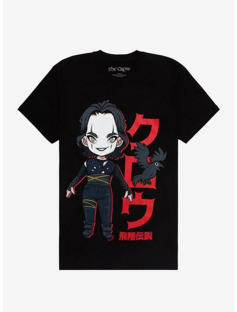 Guys * | Top 10 The Crow Chibi Character T-Shirt Black