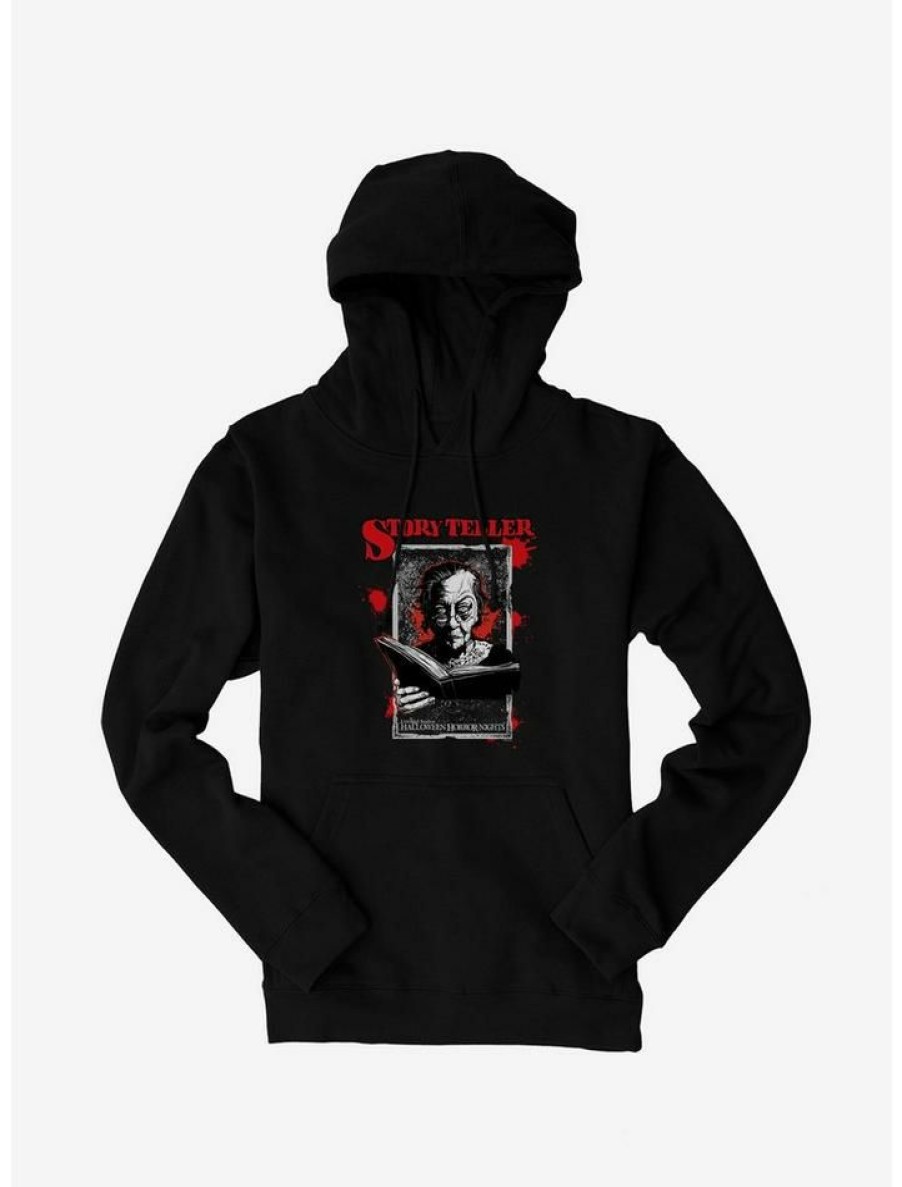 Guys * | Best Sale Halloween Horror Nights Story Teller Hoodie Black