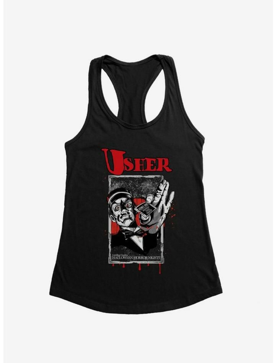 Girls * | Promo Halloween Horror Nights Usher Girls Tank Black