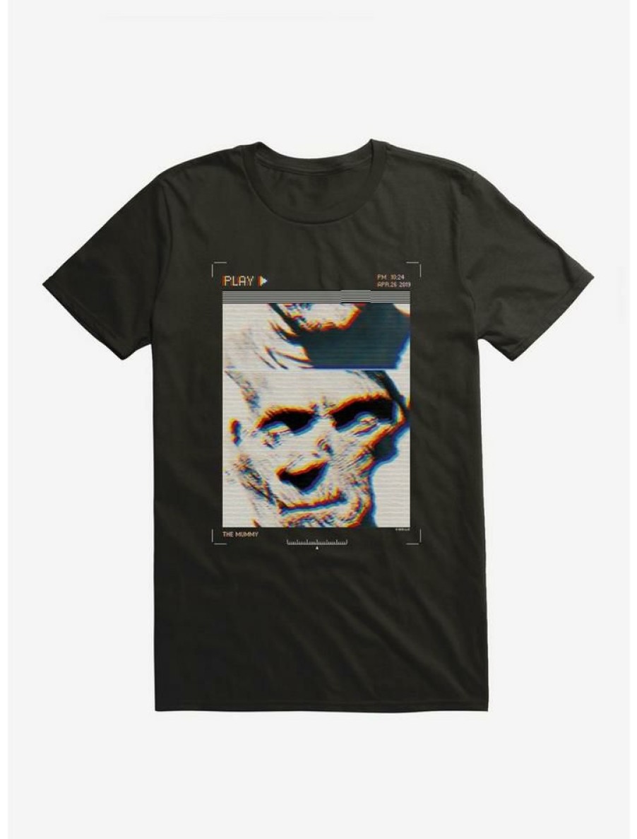 Guys * | Wholesale Universal Monsters The Mummy Screen Scan Glitch T-Shirt