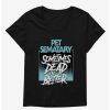 Tees * | Top 10 Pet Sematary Sometimes Dead Is Better Girls T-Shirt Plus Size Black