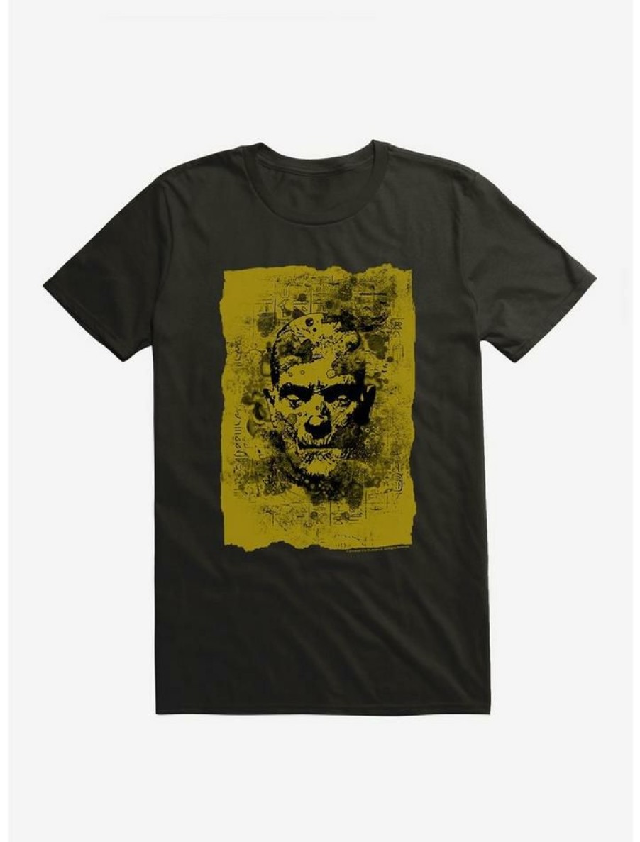 Guys * | Best Deal Universal Monsters The Mummy Hieroglyphics Portrait T-Shirt