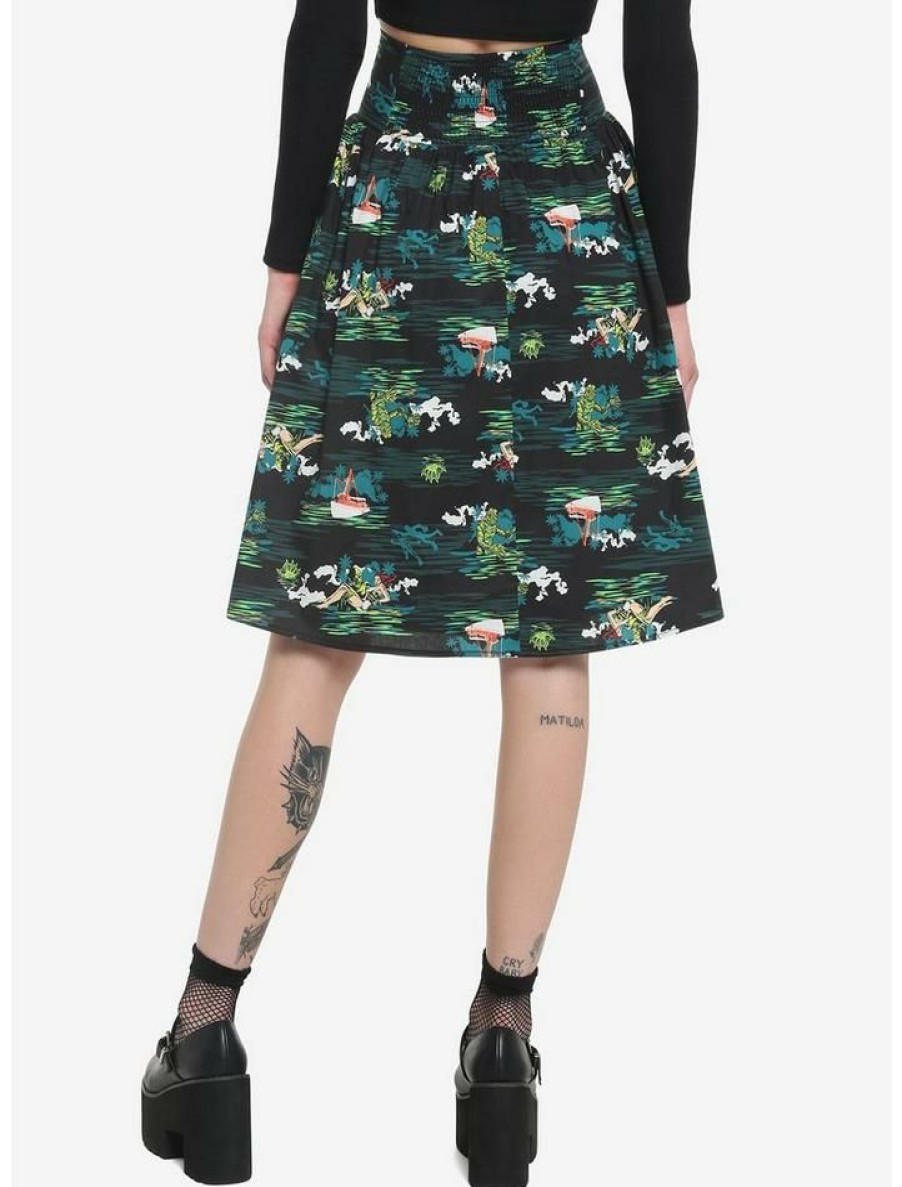 Girls * | Coupon Universal Monsters Creature From The Black Lagoon Allover Print Skirt Multi