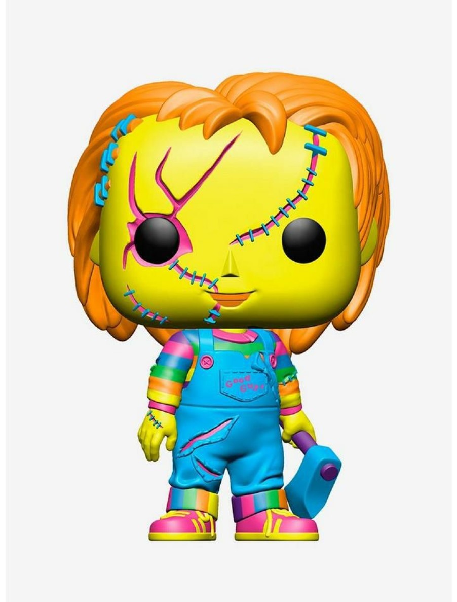 Toys & Collectibles * | Best Pirce Funko Bride Of Chucky Pop! Movies Chucky & Tiffany (Blacklight) Vinyl Figure Hot Topic Exclusive