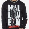 Guys * | Coupon Halloween Ends Michael & Laurie Long-Sleeve T-Shirt By Fright Rags Black