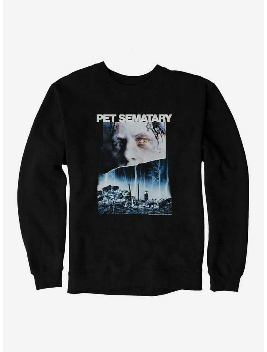 Guys * | Brand New Pet Sematary Movie Poster Sweatshirt Black