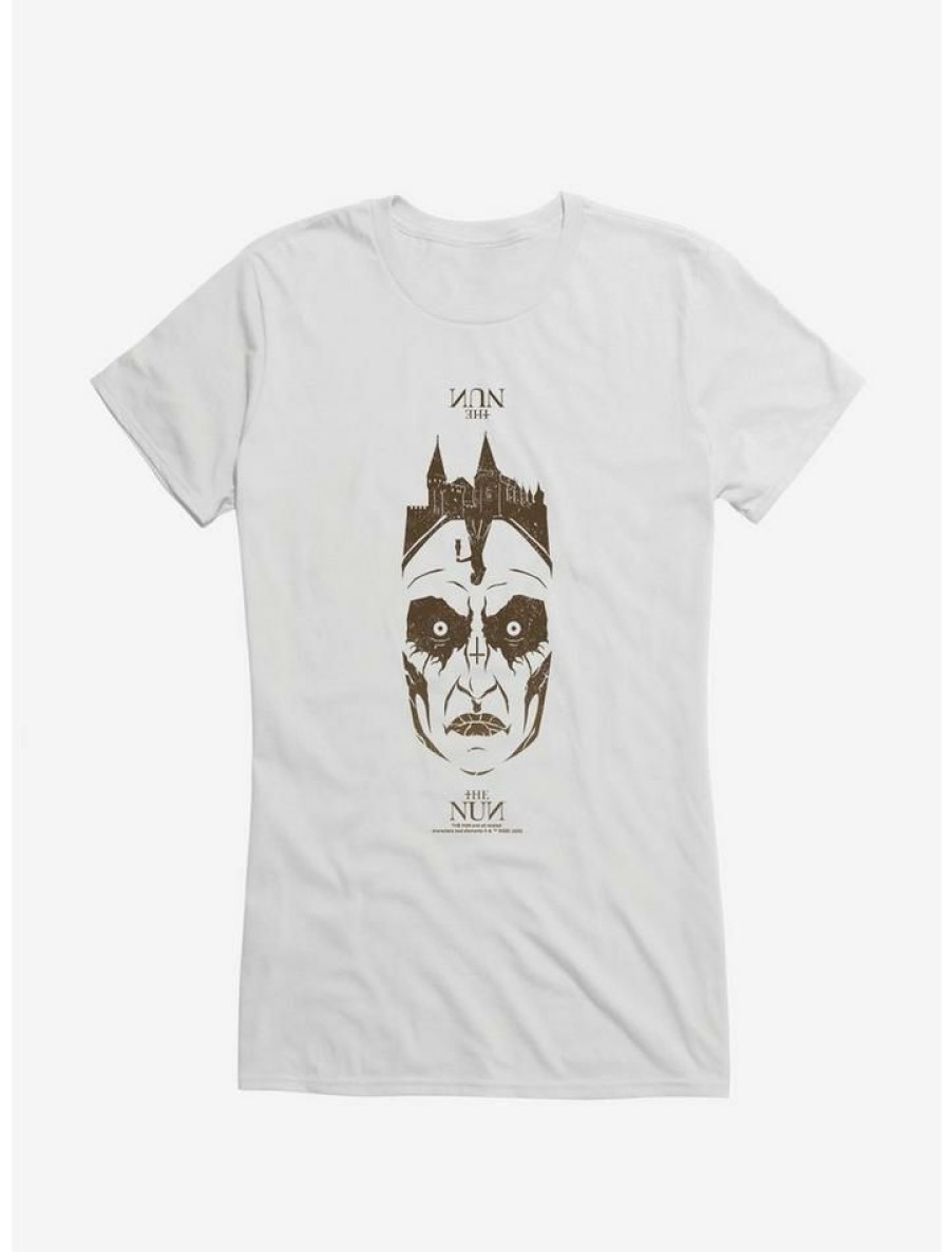 Tees * | Top 10 The Nun Face Girls T-Shirt