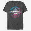 Guys * | Best Deal Jaws Shark City T-Shirt Charcoal