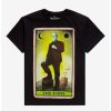 Guys * | Best Sale The Munsters Herman Munster The Fool Tarot Card T-Shirt Black