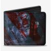 Backpacks & Bags * | Wholesale Friday The 13Th Logo Jason Machete Blood Splatter Bi-Fold Wallet