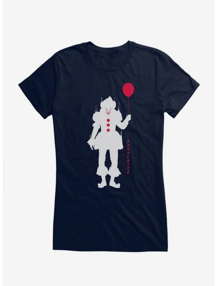 Tees * | Wholesale It Chapter Two Pennywise With Balloon Girls T-Shirt