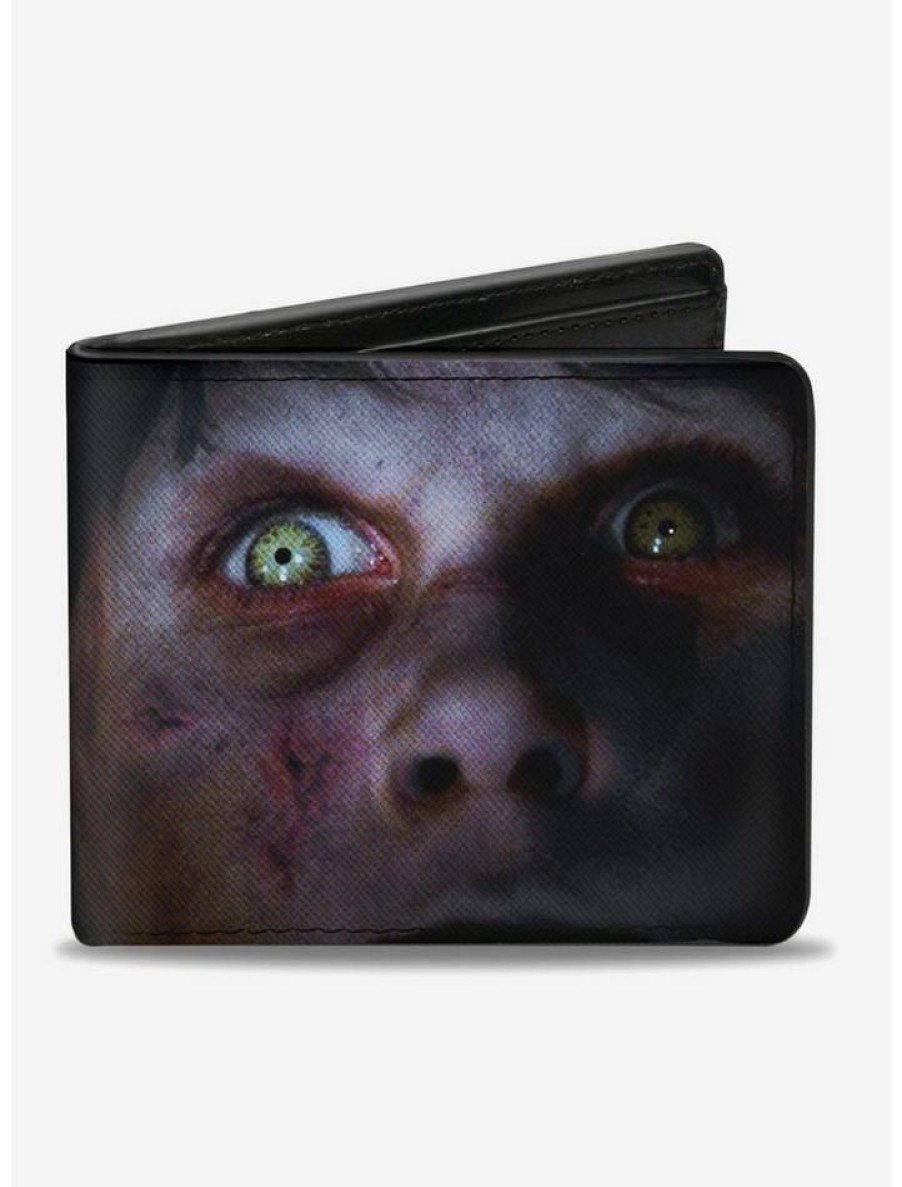 Backpacks & Bags * | Hot Sale The Exorcist Regans Face Close Up Bifold Wallet