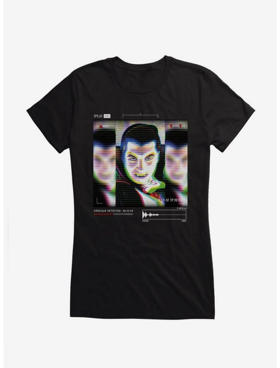 Tees * | Brand New Universal Monsters Dracula Scan Detected Girls T-Shirt