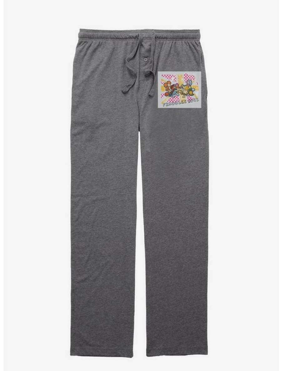 Guys * | Hot Sale Jim Henson'S Fraggle Rock Dancing Fraggles Pajama Pants Graphite Heather