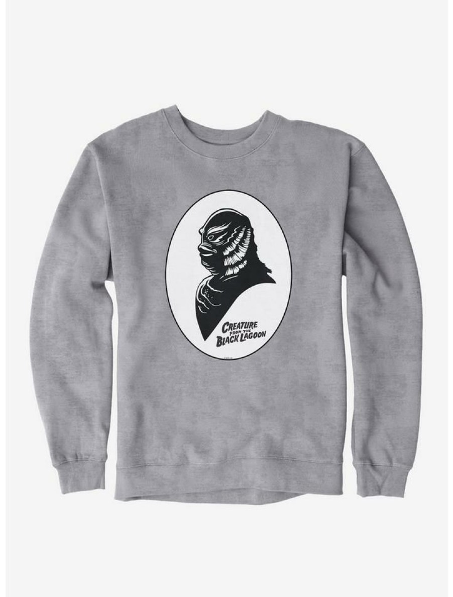 Guys * | Wholesale Universal Monsters The Creature From The Lagoon Shadow Profile Sweatshirt